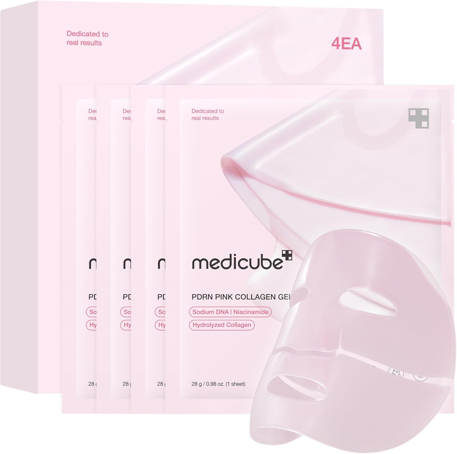Medicube PDRN Pink Collagen Gel Mask · 4 unidades